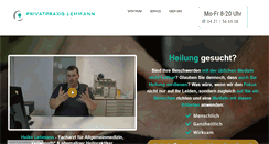 Desktop Screenshot of lehmann-praxis.de
